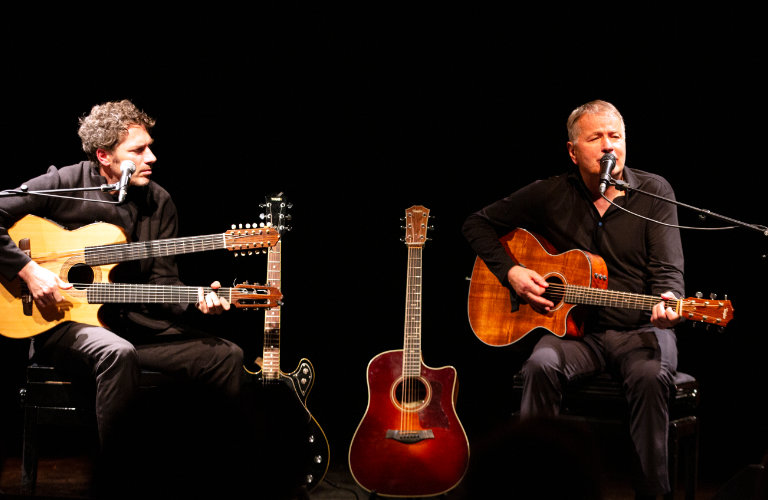 Thomas Rühmann und Reentko Dirks spielen Neil Young- und Gundermann- Musik